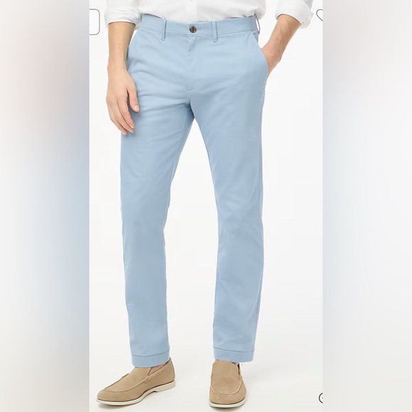 J. Crew Light Blue Straight Fit Flex Chino Pant NWOT